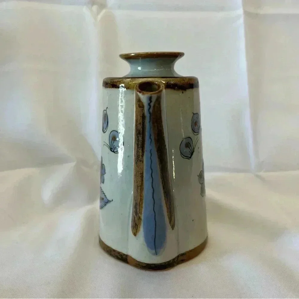 El Palomar Blue Bird Glazed Ceramic Tea/Coffee Pot - Picture 5 of 9